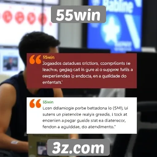 Feedback de jogadores sobre o suporte do 55win