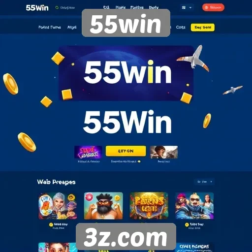 Análise da interface do usuário do site 55win