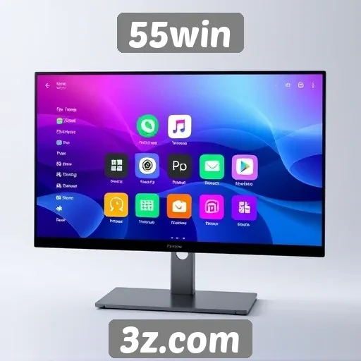 Interface do site 55win aprimorada para melhor experiência